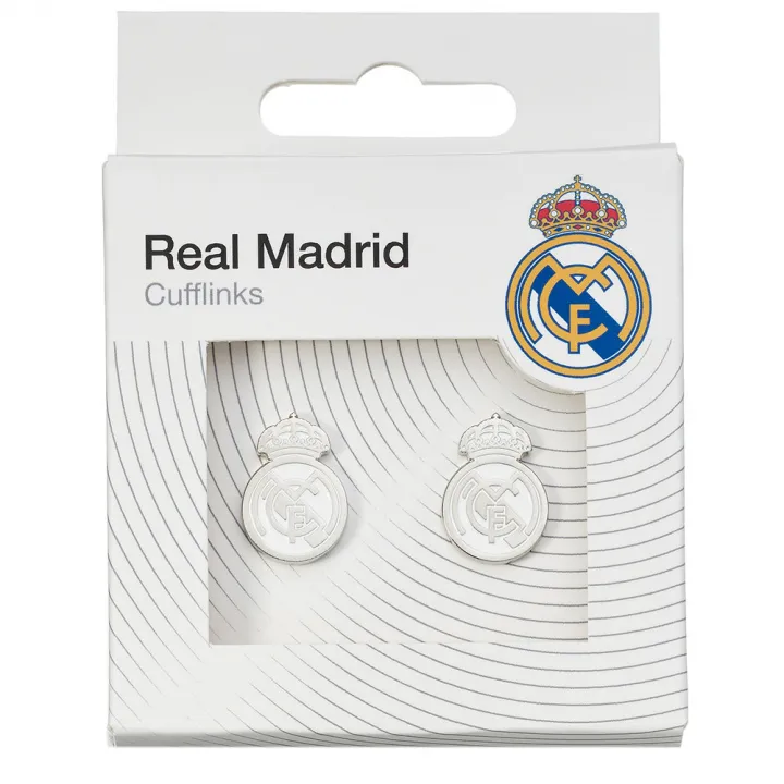 Real Madrid CF Silver Plated Formed Cufflinks – снимка 3