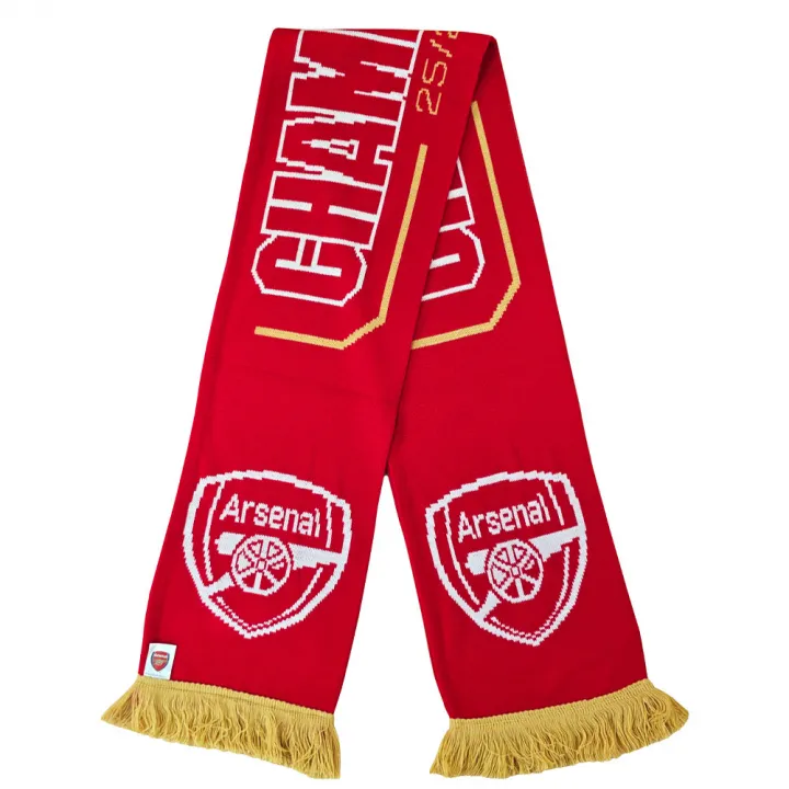 Arsenal FC шампионски плетен шал 25/26 г. – снимка 3
