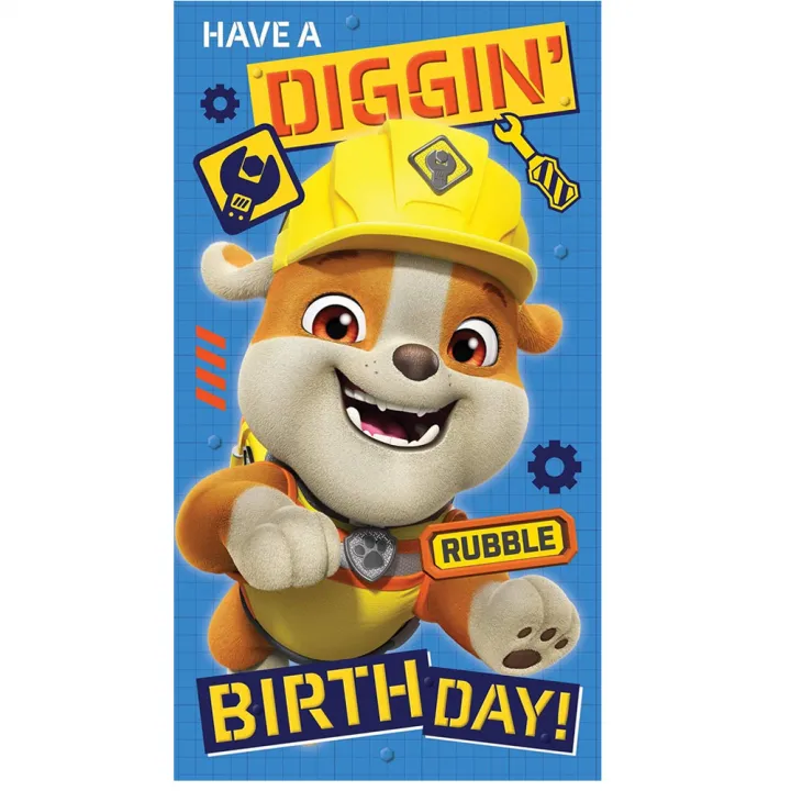 Paw Patrol картичка за рожден ден със стикери – снимка 2
