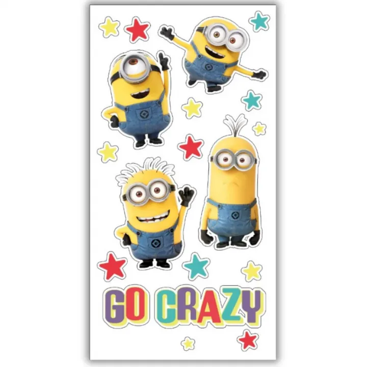 Despicable Me картичка за рожден ден със стикери – снимка 3