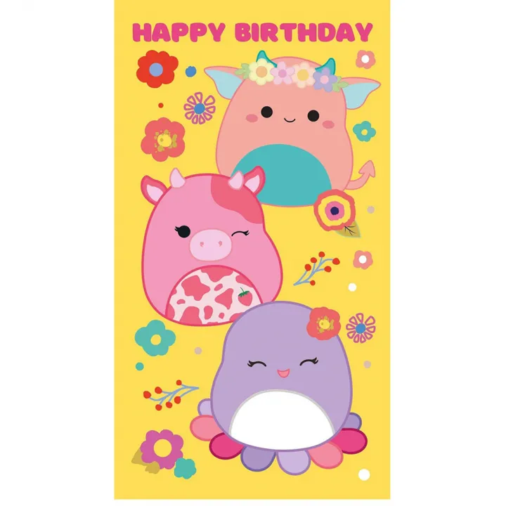 Squishmallows Birthday Card With Stickers – снимка 2