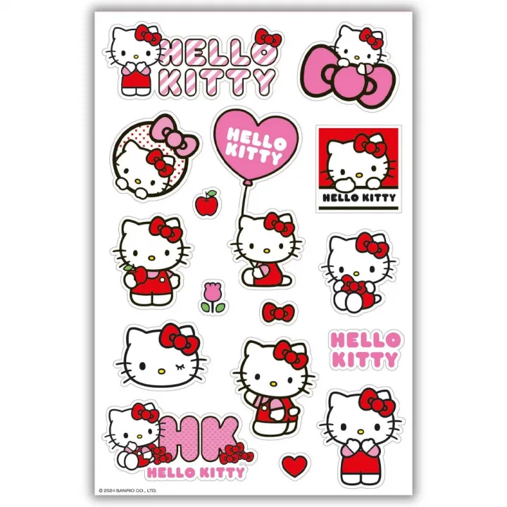 Hello Kitty картичка за рожден ден със стикери – снимка 3