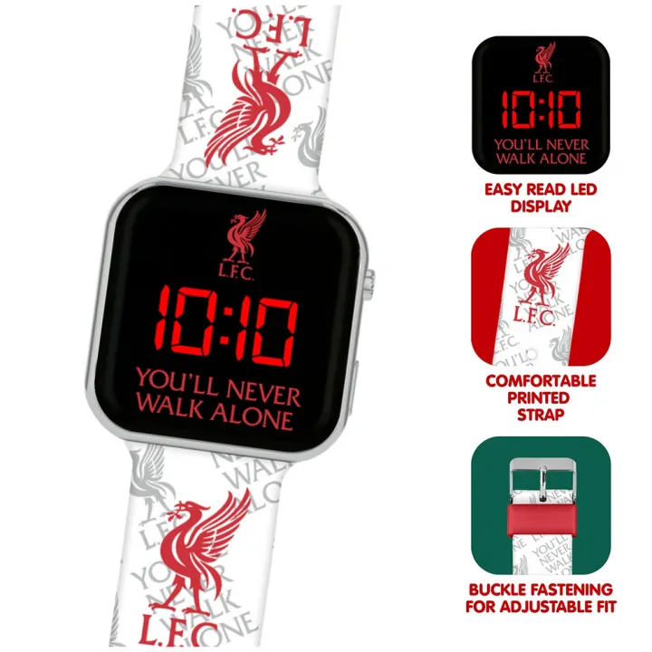 Liverpool FC LED ръчен часовник с крачкомер – снимка 2