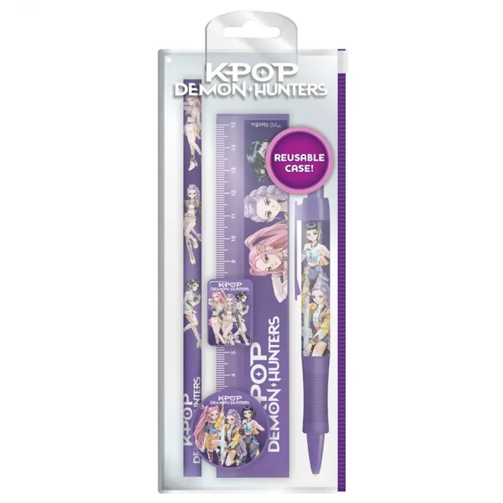 K-Pop Demon Hunters 5pc Stationery Set – снимка 2