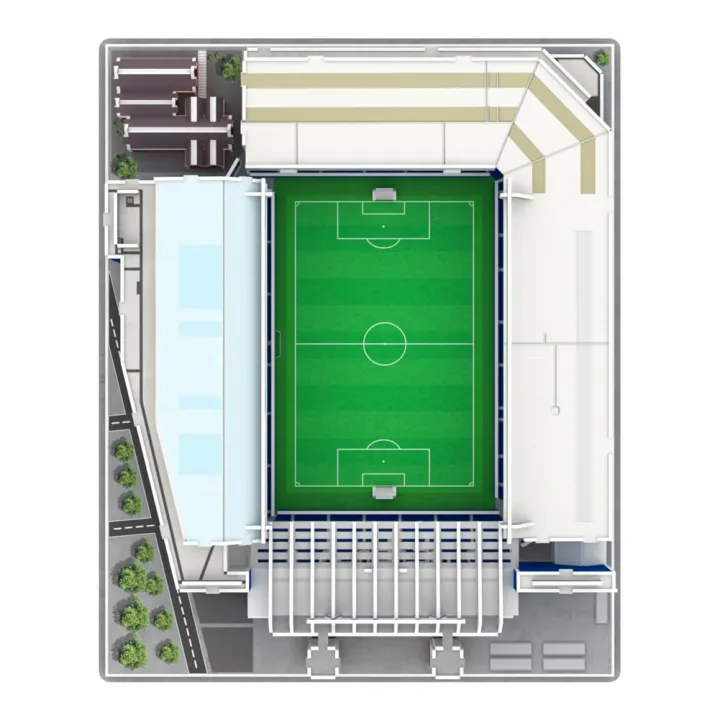 Everton FC Goodison Park възпоменателен 3D пъзел на стадиона – снимка 4