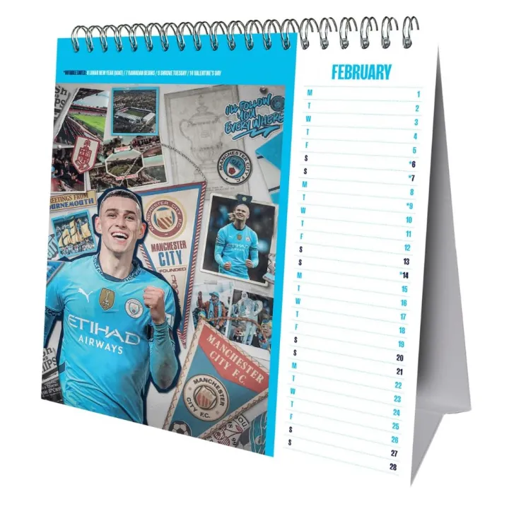 Manchester City FC настолен календар 2027 – снимка 2