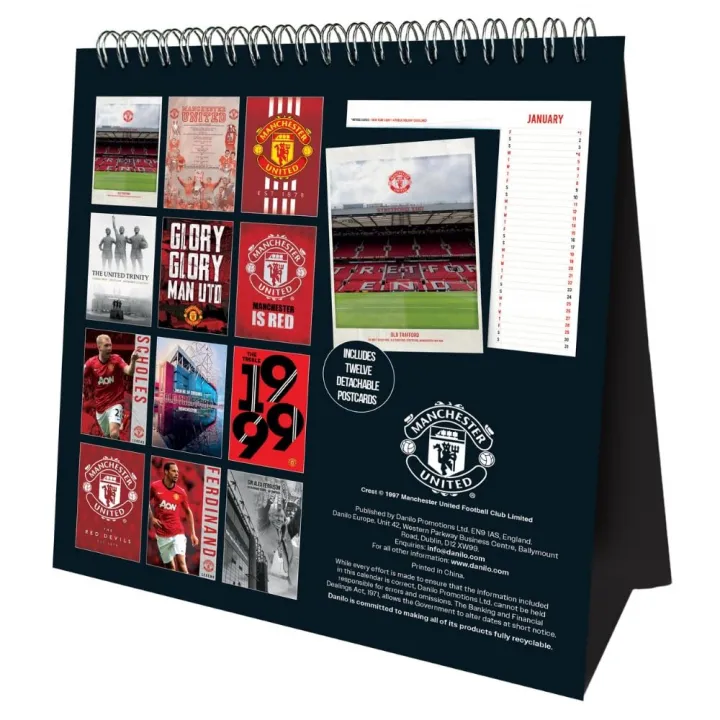 Manchester United FC настолен календар 2027 – снимка 3