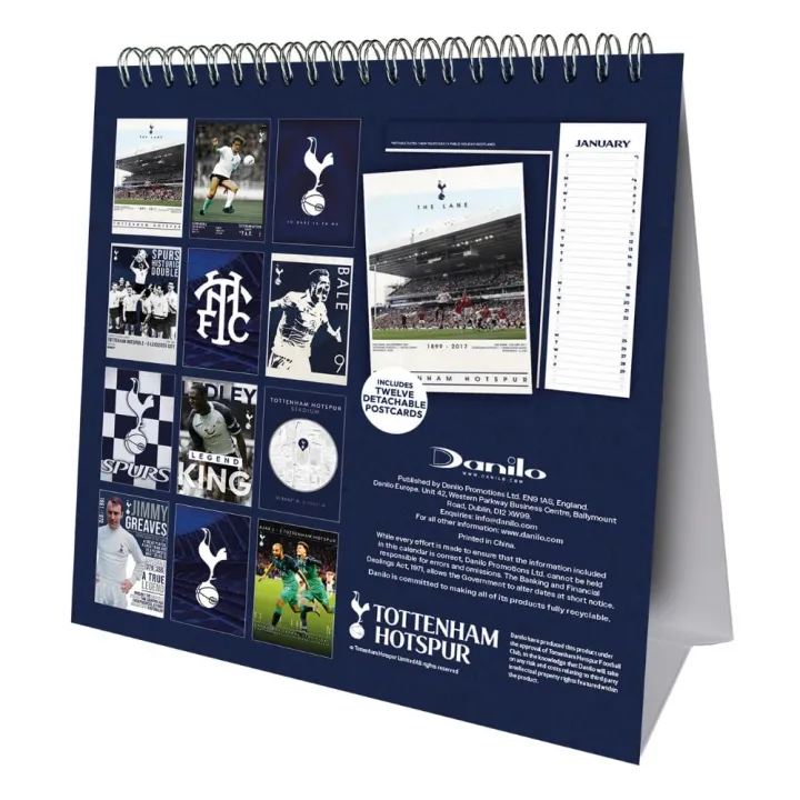 Tottenham Hotspur FC настолен календар 2027 – снимка 3