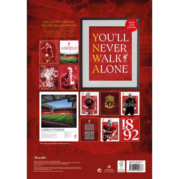 Liverpool FC луксозен колекционерски календар 2027 година – снимка 3