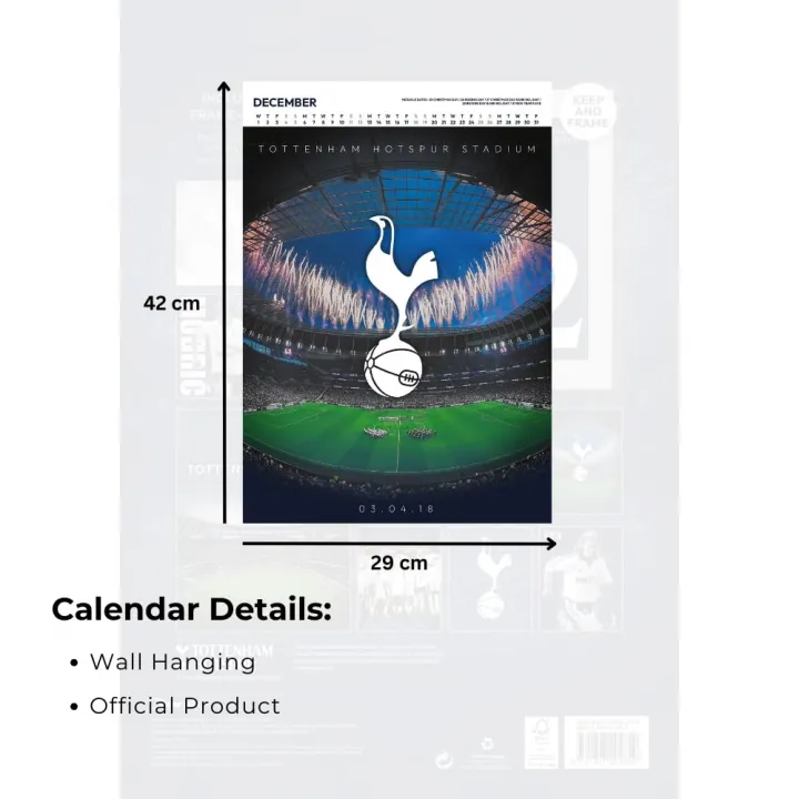Tottenham Hotspur FC луксозен колекционерски календар 2027 година – снимка 4