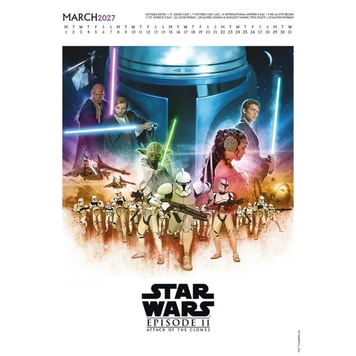 Star Wars луксозен колекционерски календар 2027 година – снимка 2