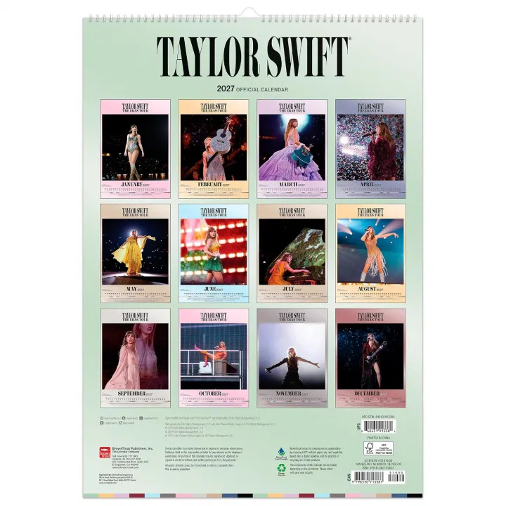 Taylor Swift A3 календар 2027 – снимка 3