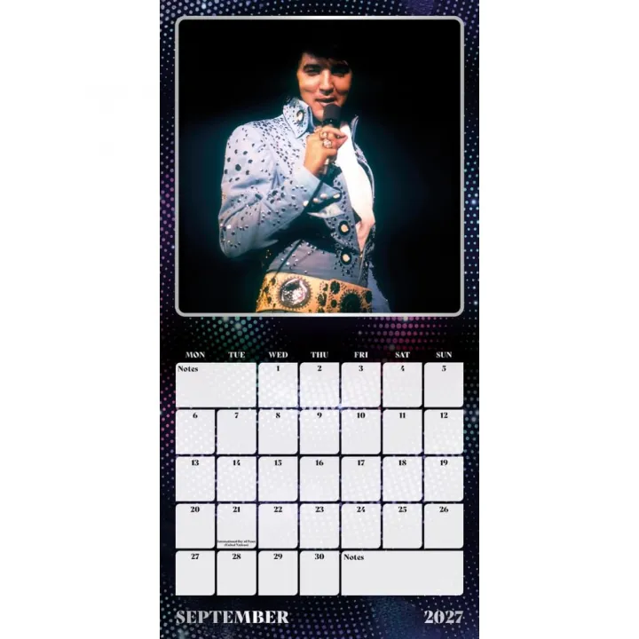 Elvis стенен календар 2027 – снимка 2