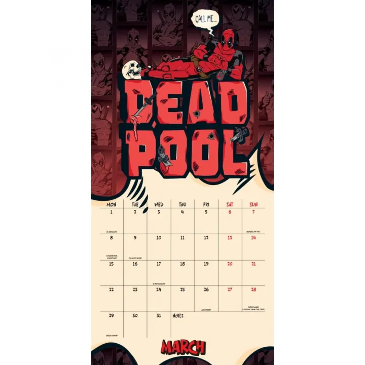 Deadpool стенен календар 2027 – снимка 2