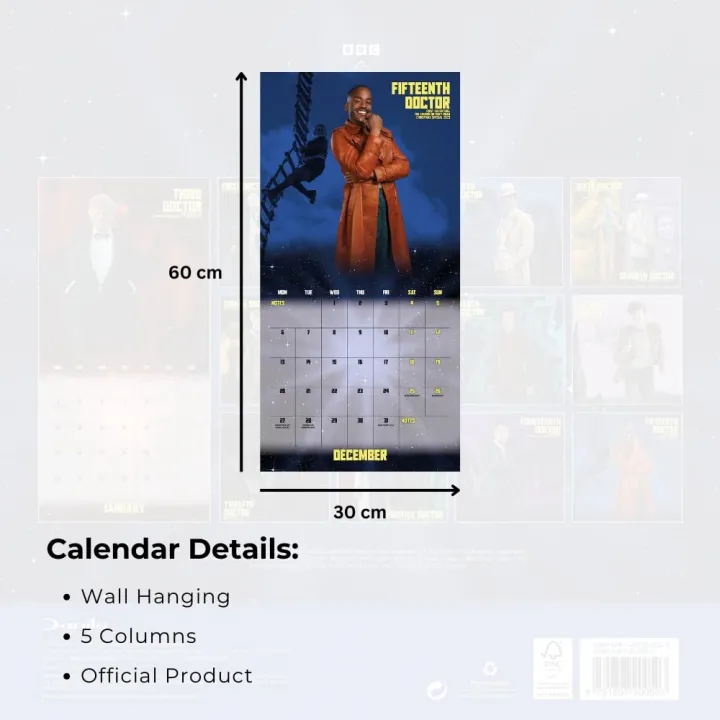 Doctor Who стенен календар 2027 – снимка 4