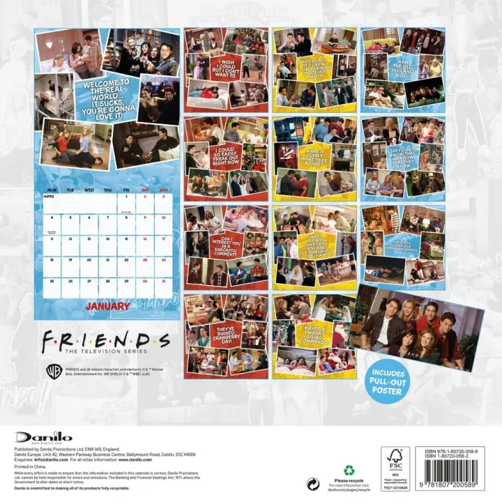 Friends стенен календар 2027 – снимка 3