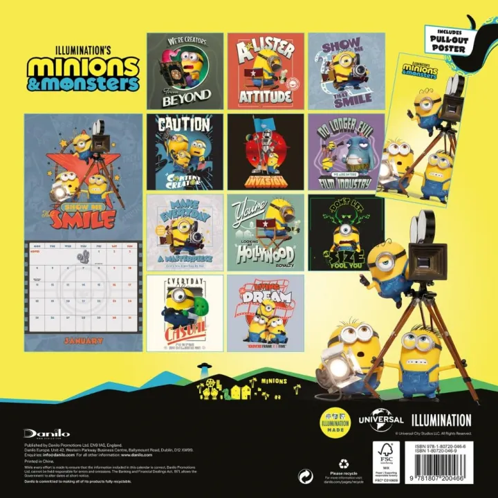 Minions стенен календар 2027 – снимка 3