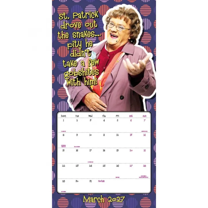Mrs Browns Boys стенен календар 2027 – снимка 2