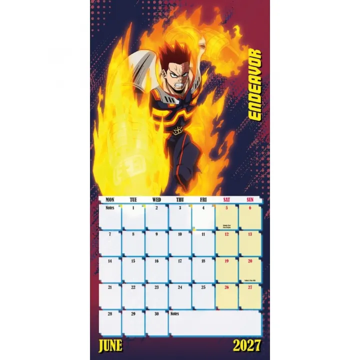 My Hero Academia стенен календар 2027 – снимка 2
