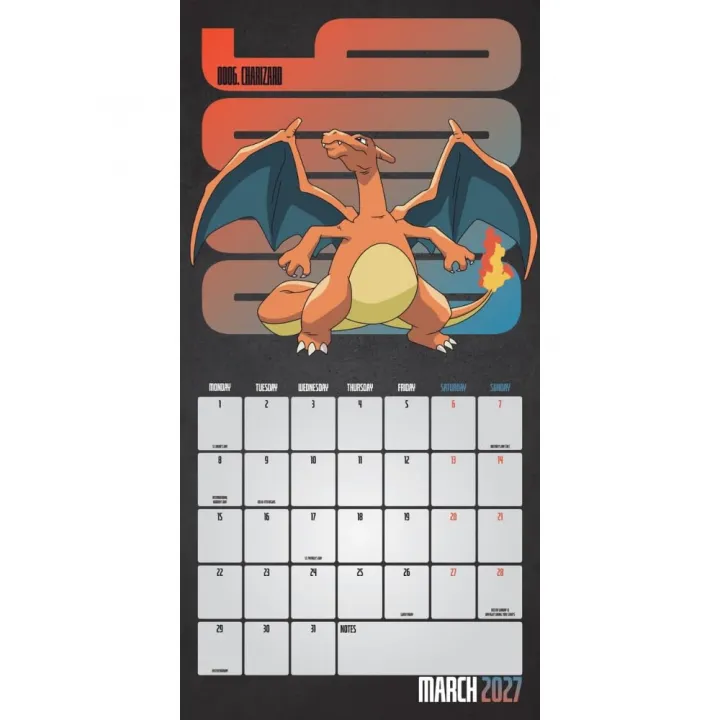 Pokemon стенен календар 2027 – снимка 2