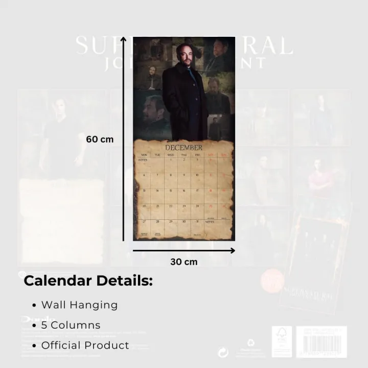 Supernatural стенен календар 2027 – снимка 4