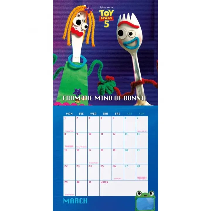 Toy Story 5 стенен календар 2027 – снимка 2
