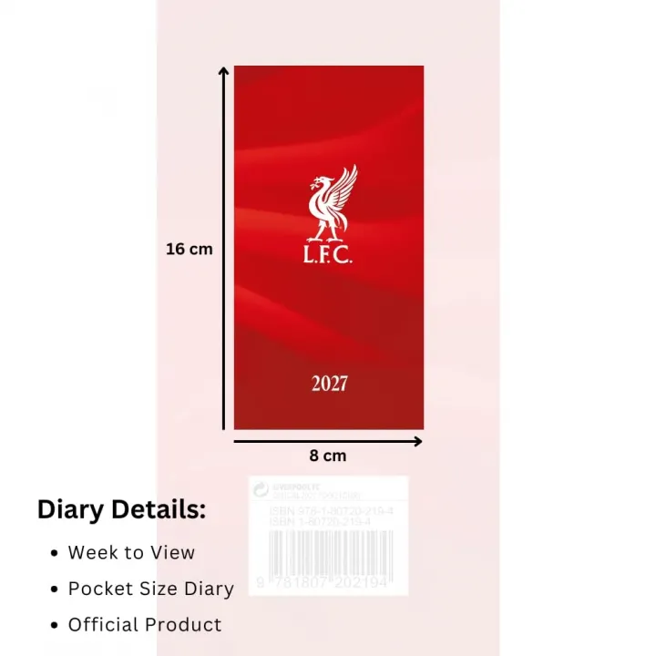 Liverpool FC Slim Diary 2027 – снимка 4