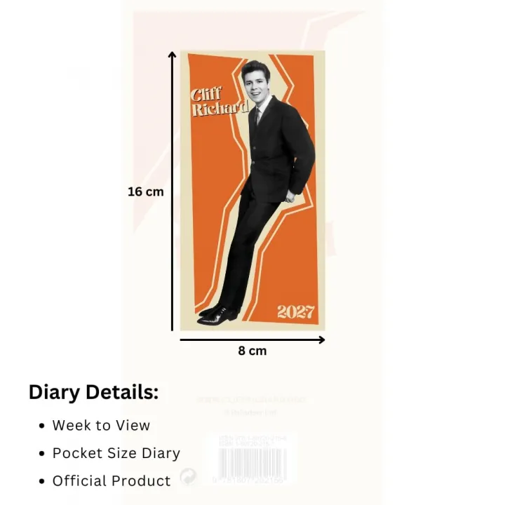 Cliff Richard Slim Diary 2027 – снимка 4