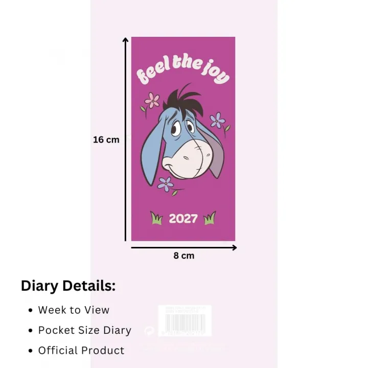 Winnie The Pooh Eeyore Slim Diary 2027 – снимка 4