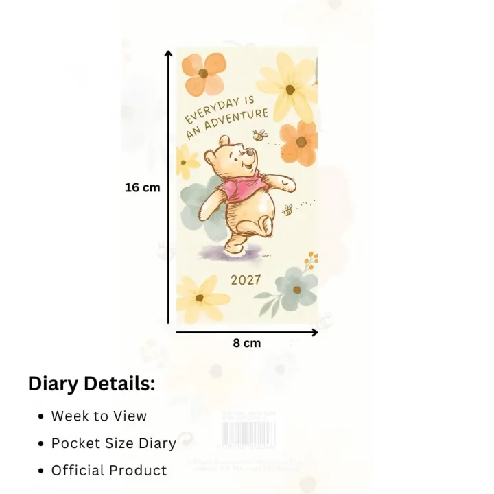 Winnie The Pooh Slim Diary 2027 – снимка 4