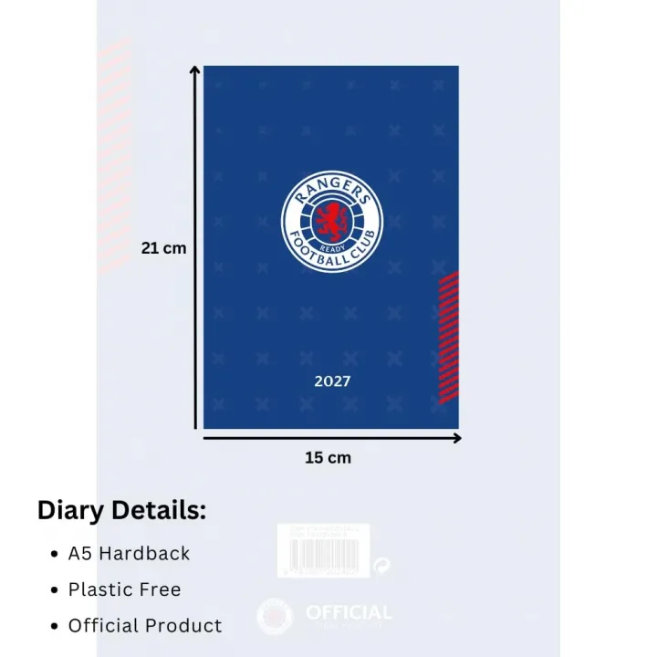 Rangers FC дневник органайзер 2027 – снимка 4