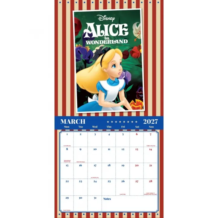 Disney Vintage Square Calendar 2027 – снимка 2