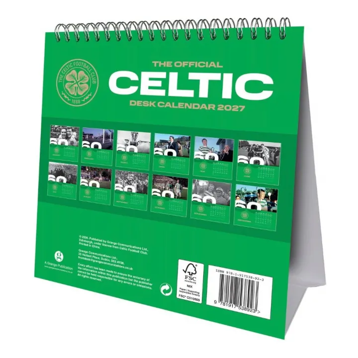Celtic FC Desktop Calendar 2027 – снимка 4