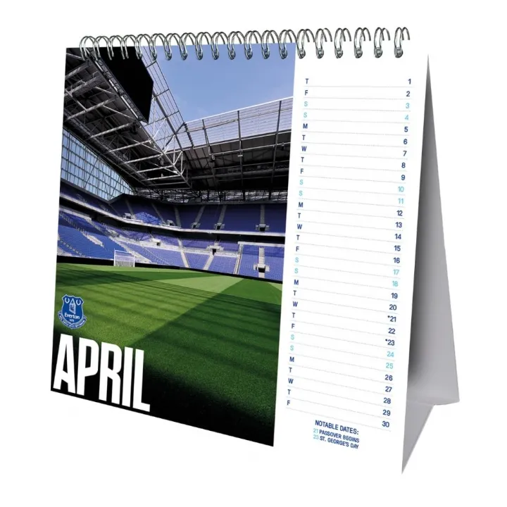 Everton FC Desktop Calendar 2027 – снимка 3