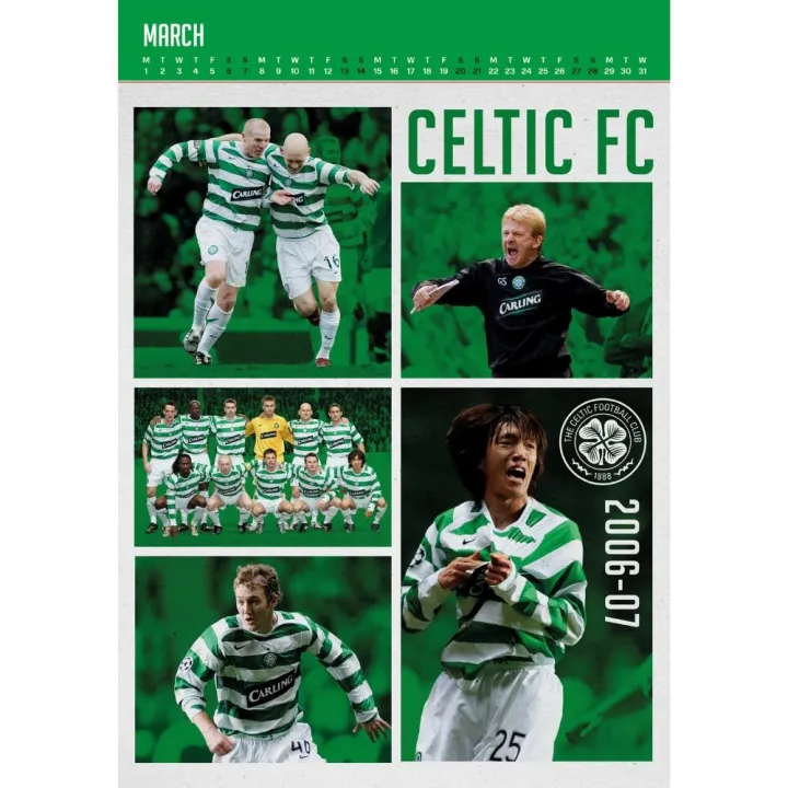 Celtic FC Deluxe Calendar 2027 – снимка 2