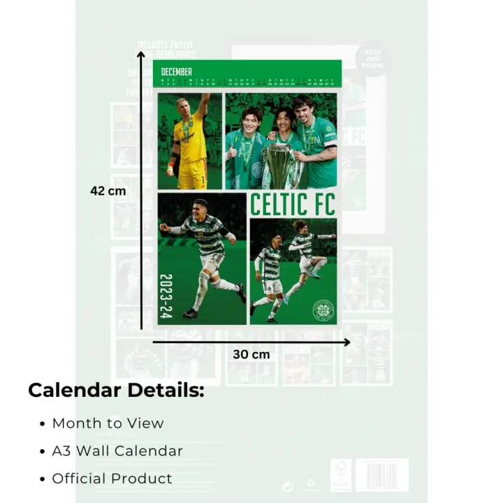 Celtic FC Deluxe Calendar 2027 – снимка 6