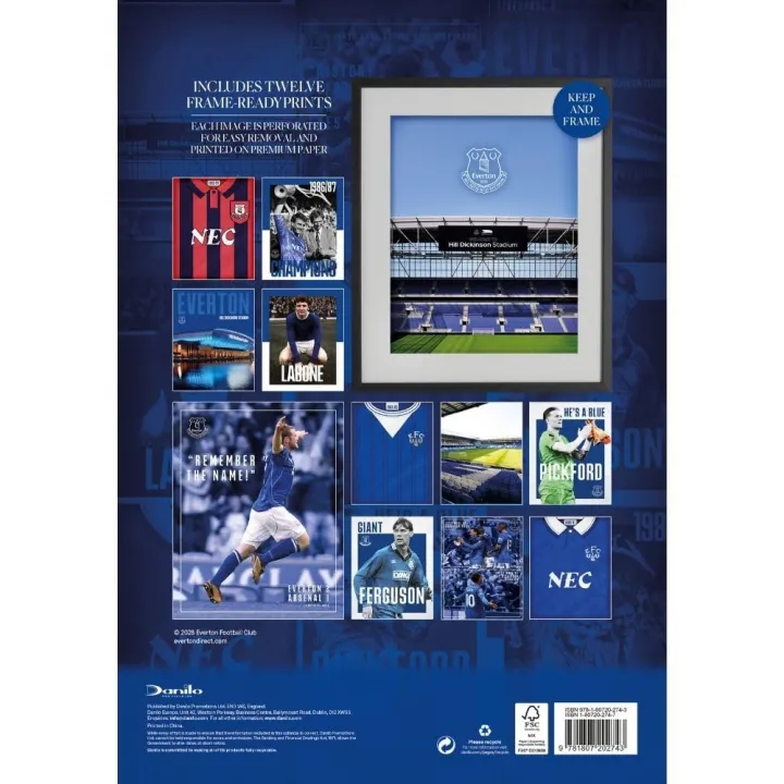 Everton FC Deluxe Calendar 2027 – снимка 4
