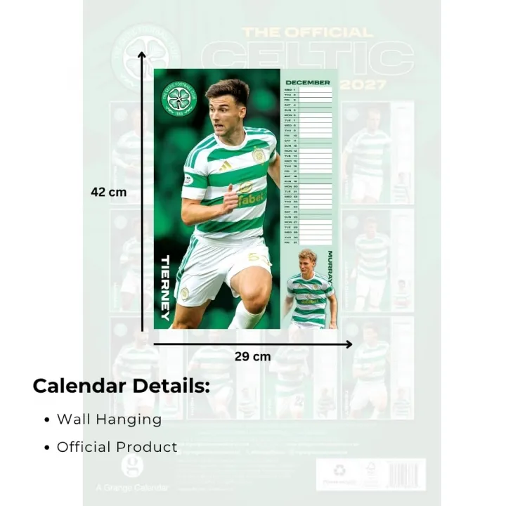 Celtic FC A3 Calendar 2027 – снимка 6