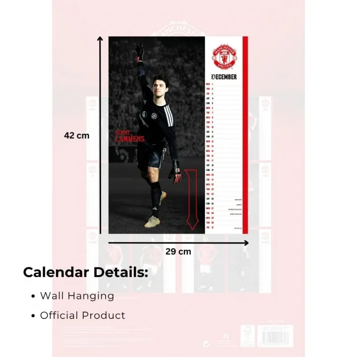 Manchester United FC A3 Calendar 2027 – снимка 5