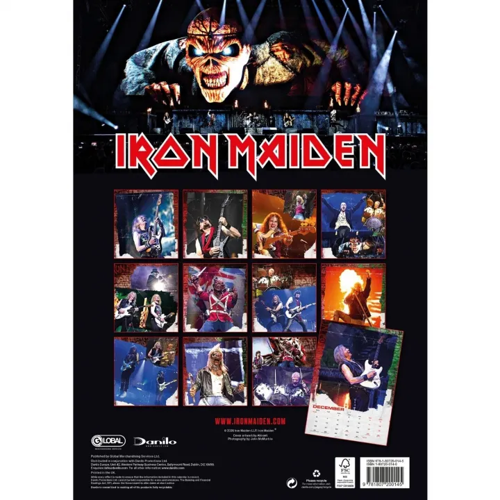 Iron Maiden A3 Calendar 2027 – снимка 4