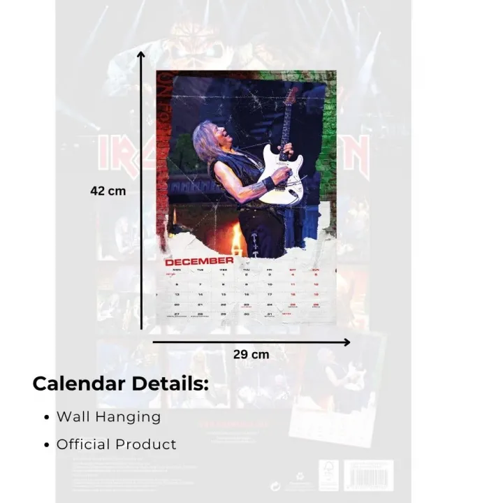 Iron Maiden A3 Calendar 2027 – снимка 5