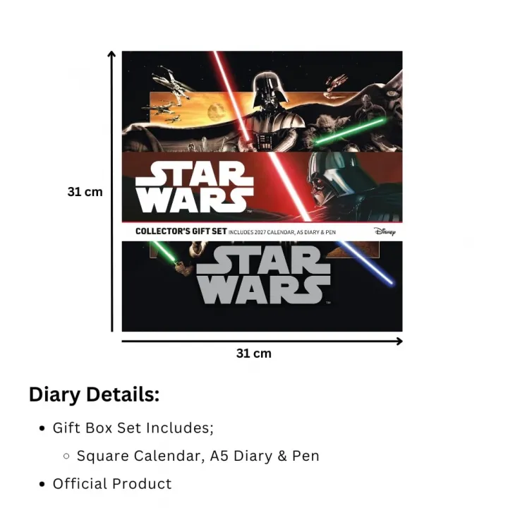 Star Wars Calendar & Diary Gift Box 2027 – снимка 7