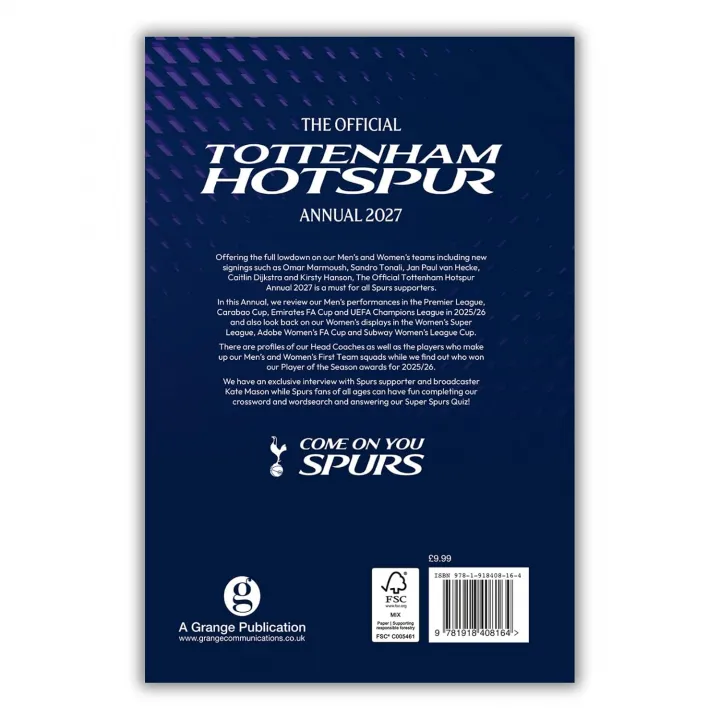 Tottenham Hotspur FC Annual 2027 – снимка 4